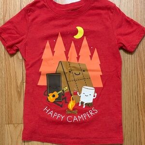 Cat & Jack Red Kids 'Happy Campers' Graphic Tee